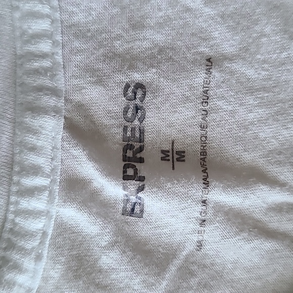 Express muscle tee womens medium white/pink - Picture 2 of 6